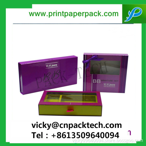 Custom Rigid Cardboard PVC Window Cosmetic Perfume Packaging Paper Boxes Baby Care Product Packaging Perfume Packaging Box Makeu